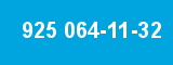 925 064-11-32 925 064-11-32